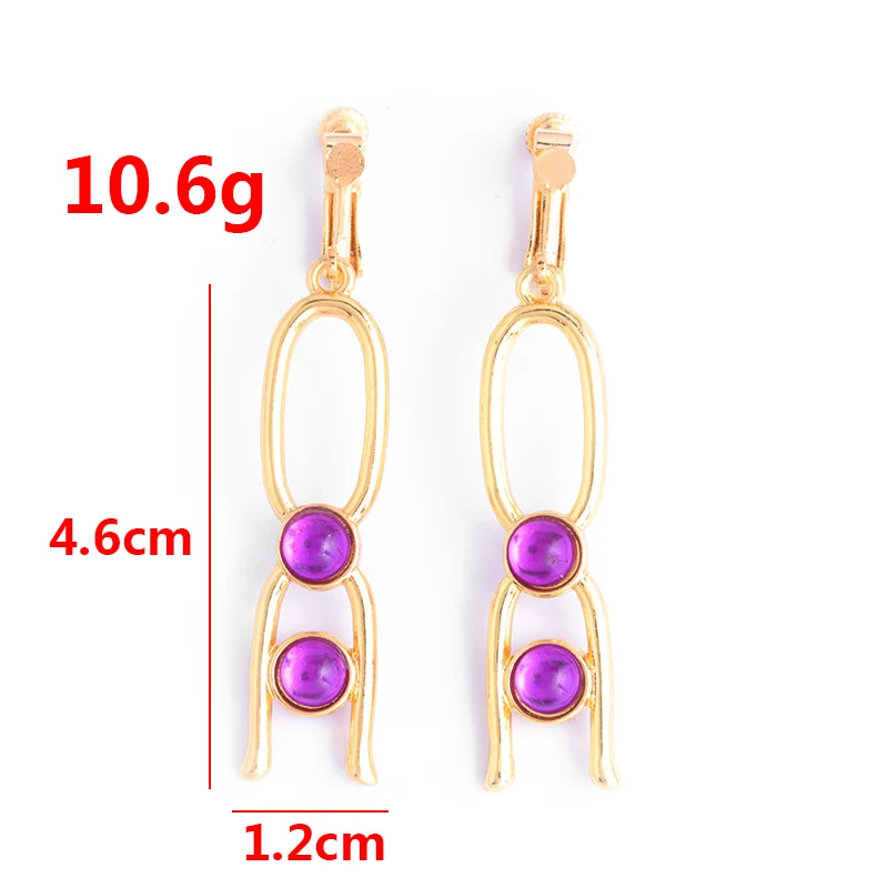 Game Fate Grand Order Gilgamesh Earrings Cosplay FGO Purple Clip Earring Men Women Ear Clip Costume Accessories 6