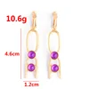 Game Fate Grand Order Gilgamesh Earrings Cosplay FGO Purple Clip Earring Men Women Ear Clip Costume Accessories 6