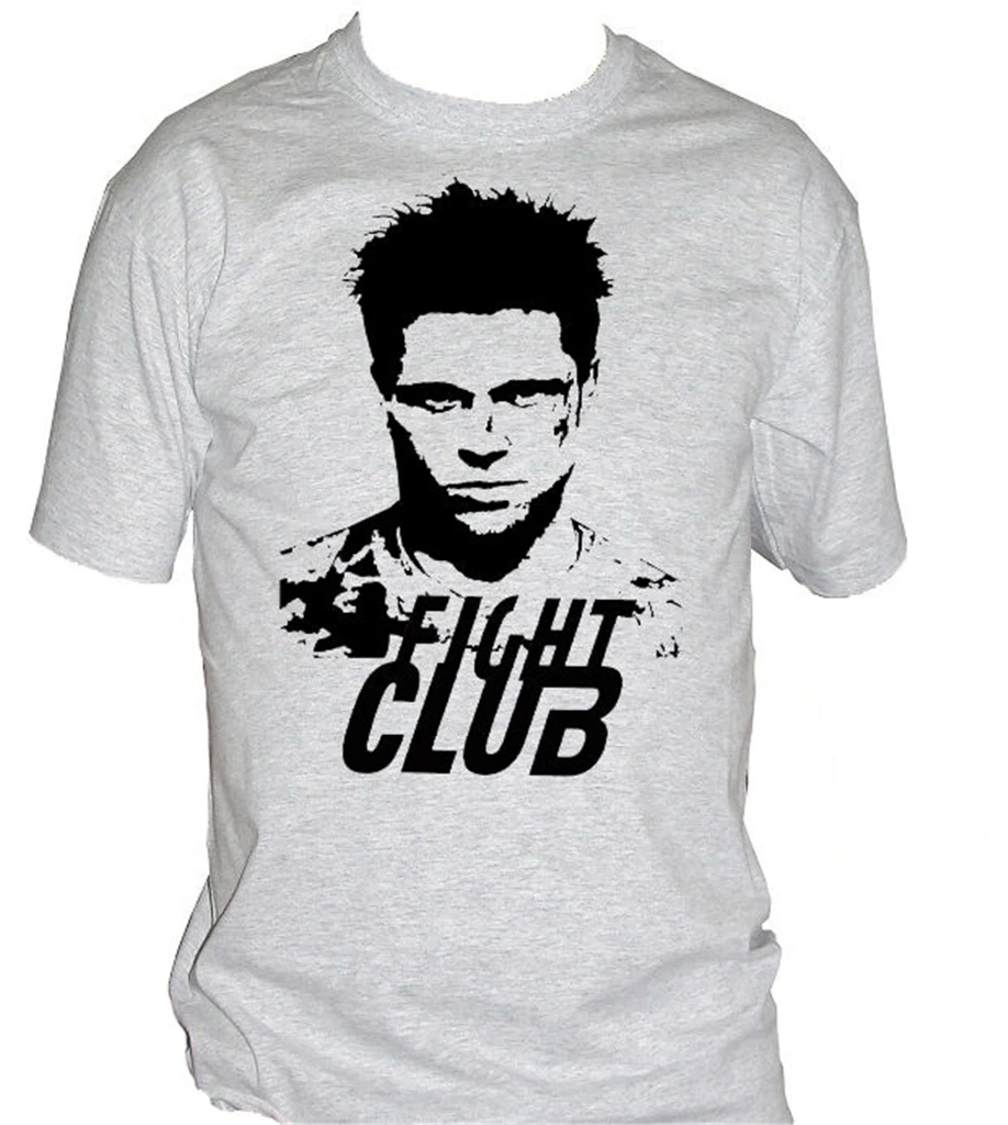 Fm10 Мужская футболка 1 Fight Club Брэд Питт кино и ТВ Печать одежда футболка