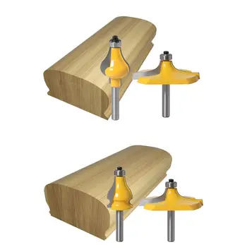 

2pcs 8mm Rod Handrail Tenon Milling Router Bits Set for Woodworking Wood Cutter