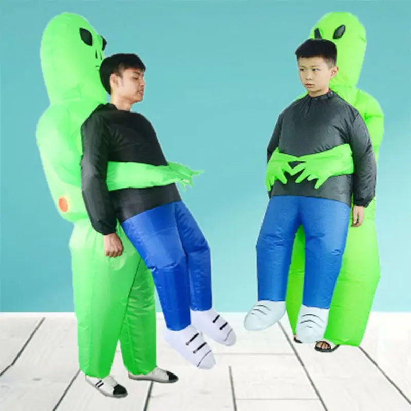 Inflatable Halloween Alien Holds My Costume Kids Walk Show Child Funny Props Set R7RB