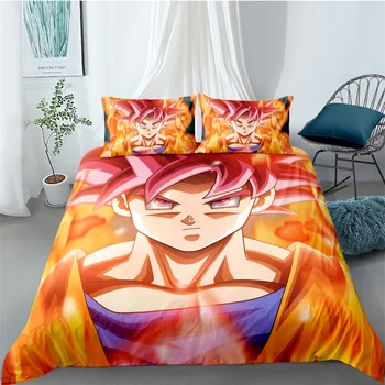 

Comic Dragon Ball Bedding Set Bedroom Decor Kids Gift Hypoallergenic Quilt Cover 1PC Duvet Cover with Pillowcase Dropship