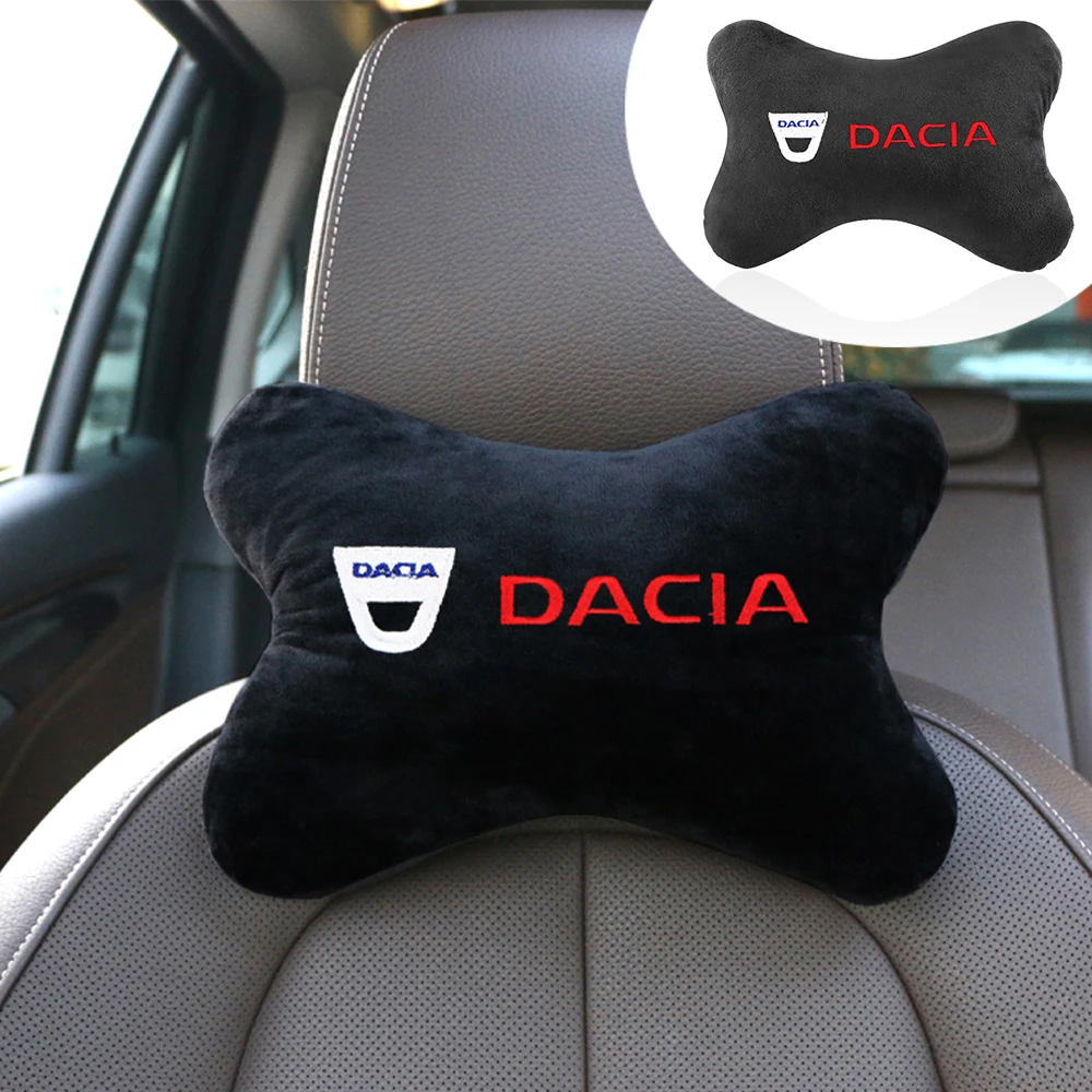 Auto Head Neck Rest Pillows Car Logo Seat Head Support Backrest Cushion