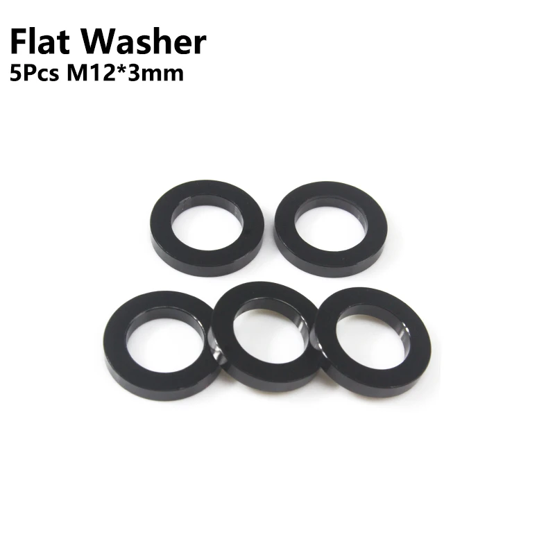Bicycle Thru Axle Precision Washers - M12 Flat & Conical Collection