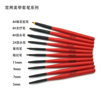 

Manicure Line Drawing Pen Line Drawing Pen round-Toe Flat Head guang liao bi diao hua bi Manicure Painting Flowers Coloured Draw