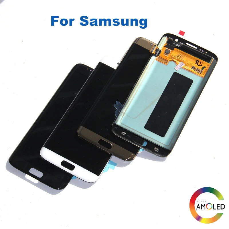 Супер AMOLED для samsung Galaxy S7 Edge G935F G935A G935FD ЖК-дисплей с сенсорным экраном дигитайзер Запчасти