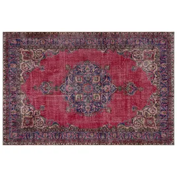 

Handmade Natural Vintage Turkish Area Rug 200x298 Cm-6'7''X9'9''