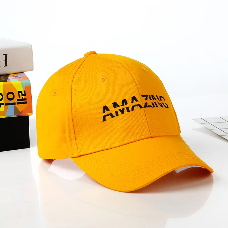 

Embroidered Lettered Amazing Lettered Baseball Cap Men and Women All-match Outdoor Sun-Shading Hat baseballcap boys dad hat