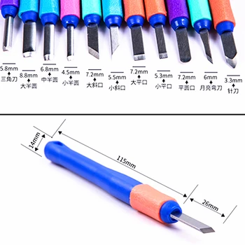 

Professional 11Pcs/set Manual Wood Carving Hand Chisel Tool Set Carpenters Woodworking Carving Chisel DIY hand tool