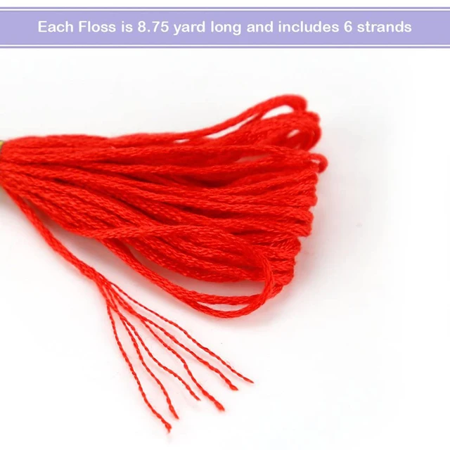 White Embroidery Floss, 24 Skeins Embroidery Thread Friendship Bracelet String, Cross Stitch Threads Hair Wrap Yarn