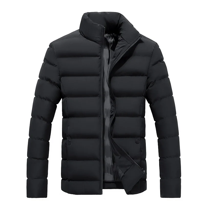 

Winter Jacket Men Clothes 2020 Fashion Stand Collar Solid Colors Parka Mens Padded Ultra-light Jackets and Coats Winter Parkas