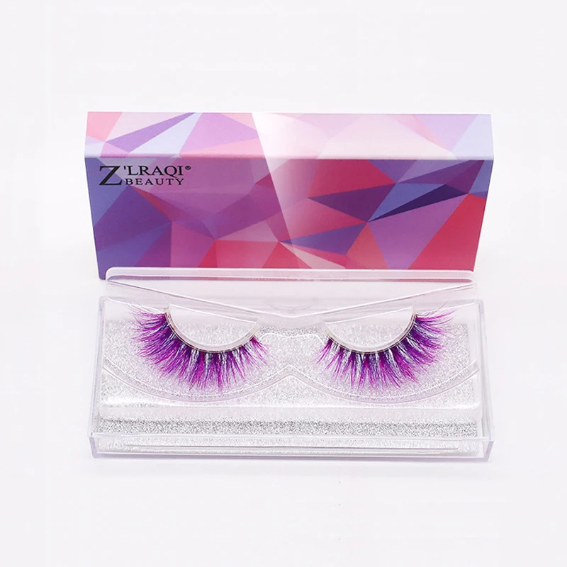 

New 3D color false eyelashes mink false eyelashes thick stereo eyelashes eyelashes