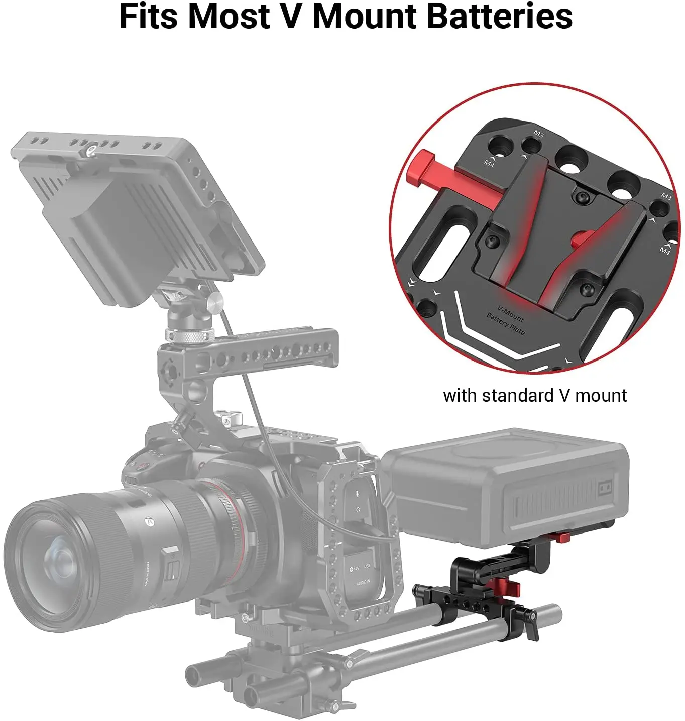 SmallRig V Mount Battery Plate, V-Lock Mount