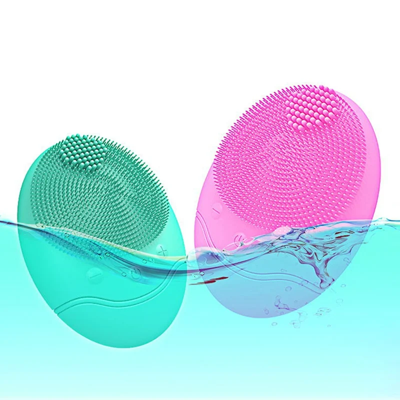 

Electrical Wireless Face Cleaning Mini Electric Massage Brush Washing Machine Waterproof Silicone Cleansing Tools Massage Brush