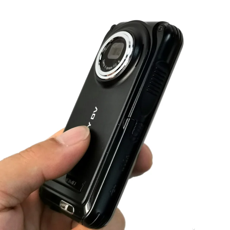 HD 1080p Цифровая видеокамера мини Камера 5Mp CMOS Сенсор 2 дюймов Экран 4X цифровой зум и встроенный Батарея HD-200