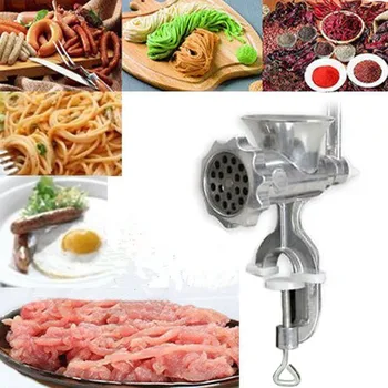 

Manual Heavy Duty Meat Grinder Cast Iron Table Hand Crank Mincer for Irrigating Sausage Making Noodles Milling Powder