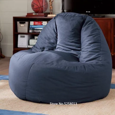 Высокая Задняя поддержка ноутбука Beanbag диван стул, ТВ смотреть Кресло-мешок, ленивый гостиной Beanbag, сильный шезлонг