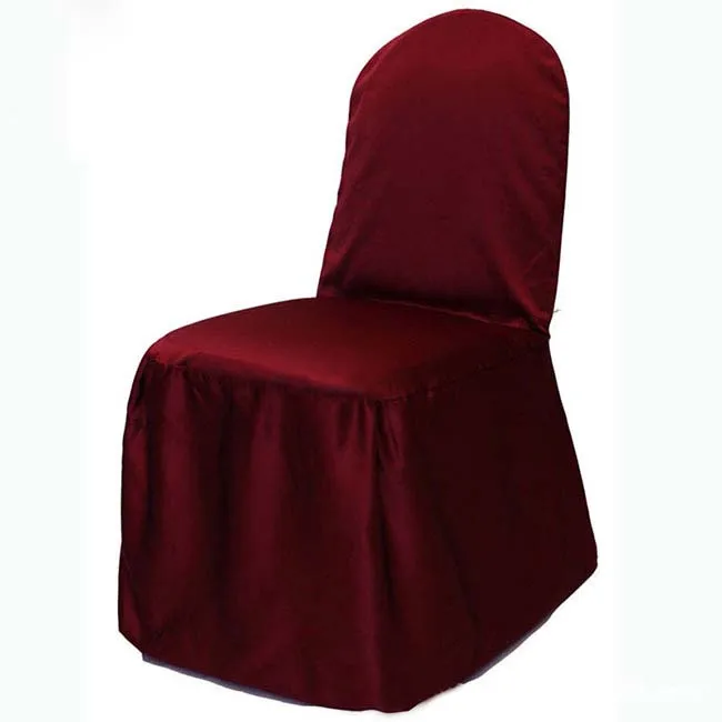50pcs Satin Chair Covers Banquet Wedding Chair Covers For Party Event
