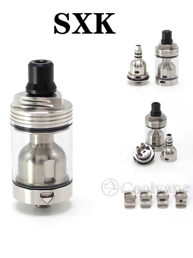 

Атомайзер SXK SKYLINE R RTA с одной катушкой 22 мм, бак MTL 316SS, электронная сигарета с 3,2 мл и 510 резьбой vs Berserker Mini V2 MTL RTA