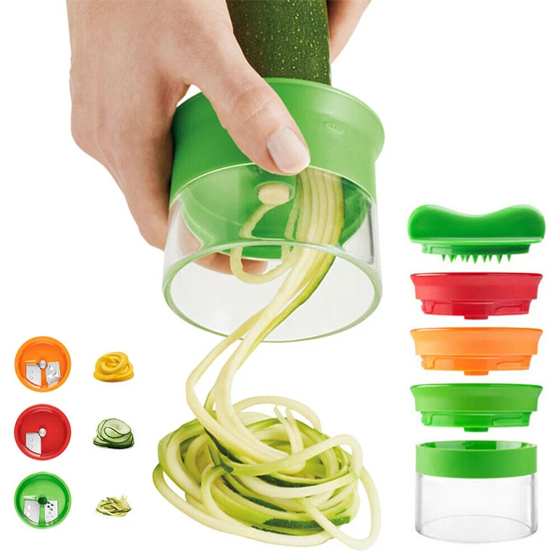 Vegetable Spiralizer Slicer 3 In 1 Veggie Handheld Spiralizer Zucchini Noodle Maker Spiral Blade Cutter Vegetable Fruit Tools Graters Aliexpress