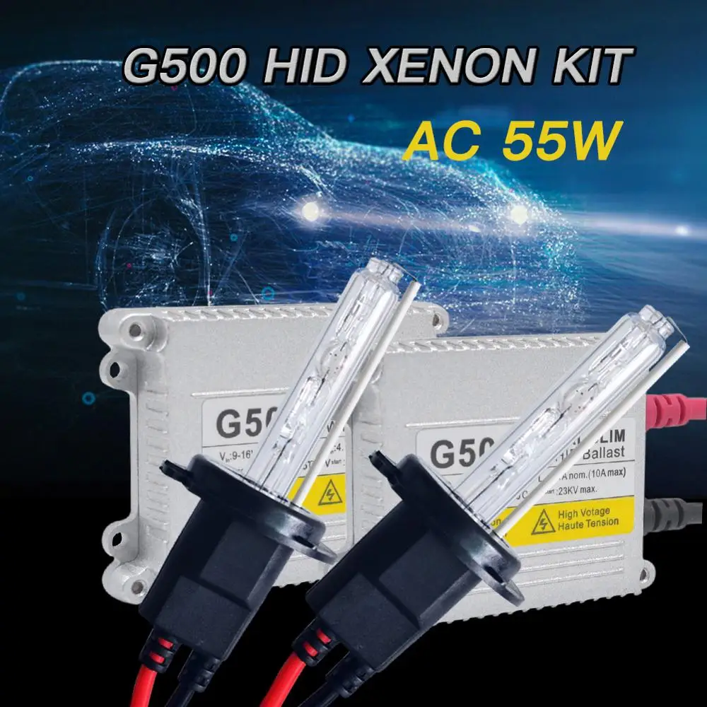 AC 55 Вт D2S комплект ксеноновой лампы ксеноновые H7 H4 H1 H11 H3 9005 HB3 9006 HB4 881 D2C G500 тонкий hid комплект 4300 К 5000 6000 8000 XENON D2S