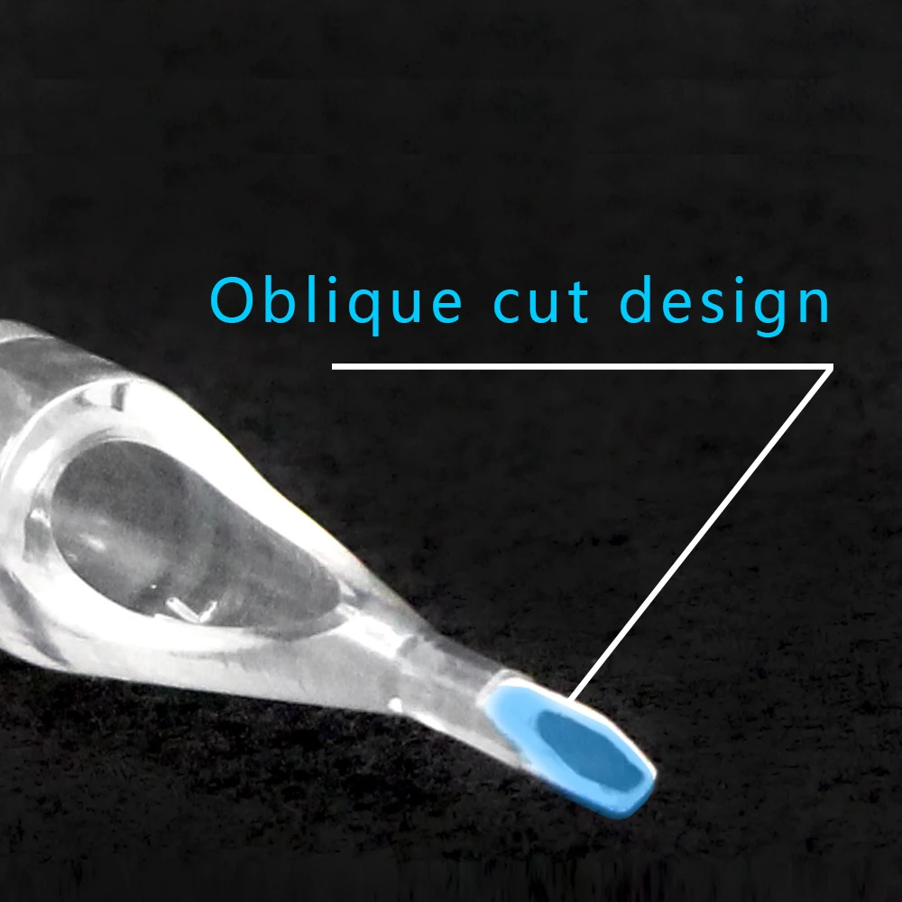Premium Tattoo Disposable Tips With Sterilization Packaging Work Together With Tattoo Needle And Grips 50pcs Round Flat Diamond
