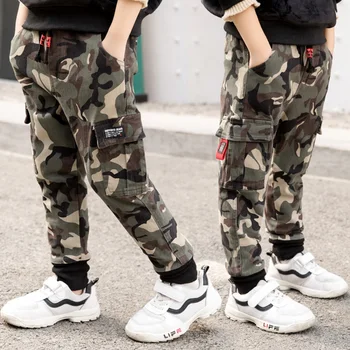 

Boys Pants Kids Jogger Pants Child Children Toddler 2019 Fall Autumn Camouflage with Pocket 3 to 13 Years