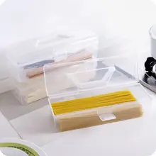 2021 nova cozinha handheld pauzinhos talheres espaguete caixa de armazenamento de alimentos macarrão recipiente com tampa