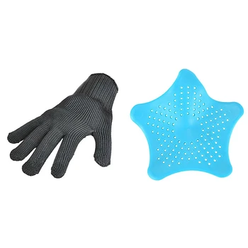

Static Resistance Glove Stainless Steel Wire & Practical Draining Filter of Dechet Hair for Kitchen Bath Tub Shower PVC