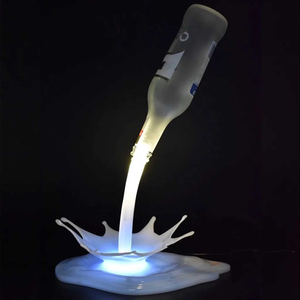 Портативный сенсорный переключатель 3D USB силовая бутылка лампа бар вечерние светодиодный бутылка для вина украшение дома прикроватный светильник ing ночной Светильник