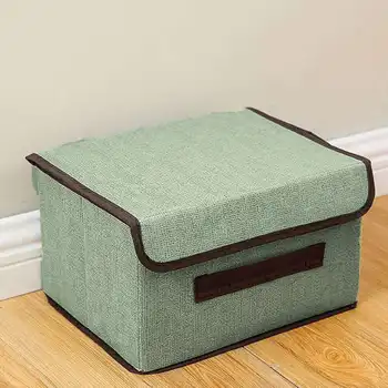 

Nonwovens with Lid Storage Box with Cover Clothing Folding Locker Cloth Art Children's Toys with Lid Storage Box Finishing