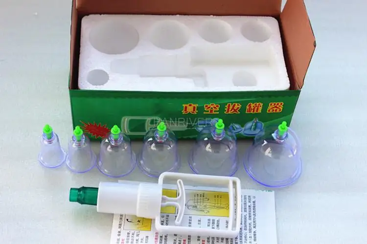 HANRIVER 6 vacuum cupping meridian massage cupping device, massager massager health and beauty hot selling 2