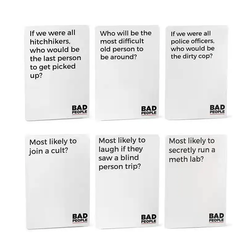 The Party Game You Probably Shouldn't Play Bad People 