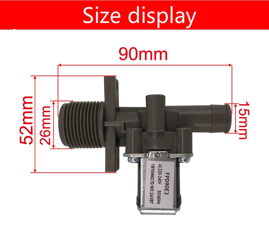 original water inlet valve FPD90E3 single head water inlet solenoid valve for Hitachi washing machine