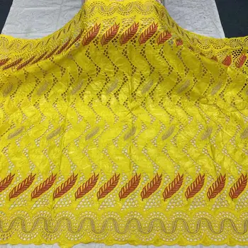 

African bazin riche fabric with brode 2020 Latest fashion embroidery bazin lace fabric with French net lace 5 yards