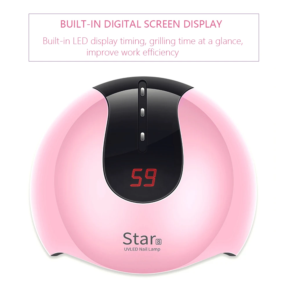 

Star 8 36W Sun Uv LED Lamp For Nail Dryer LCD Display LED Nail Art Dryer Ice Lamp Nail Lamp Manicure Gel Polish Dryer Uv Cabin