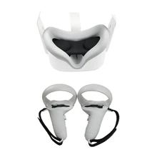 Vr accessorie conjunto capa protetora para oculus quest 2 controlador de toque vr com alça de junta aperto para oculus ques