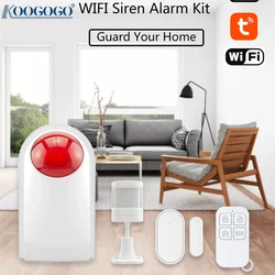 Tuya – système d'alarme de sécurité extérieur, wi fi, 433MHz, étanche, anti cambriolage, sans fil, avec application Android/Ios, télécommande 