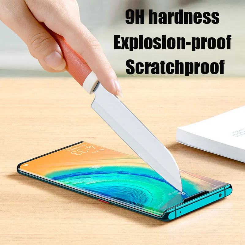 t mobile screen protector UV Tempered Glass For For Huawei P50 P30 Pro P40 Pro Plus Full Glue Nano Liquid Protective Film For HUAWEI Mate 20 30 P50 Pro mobile tempered glass