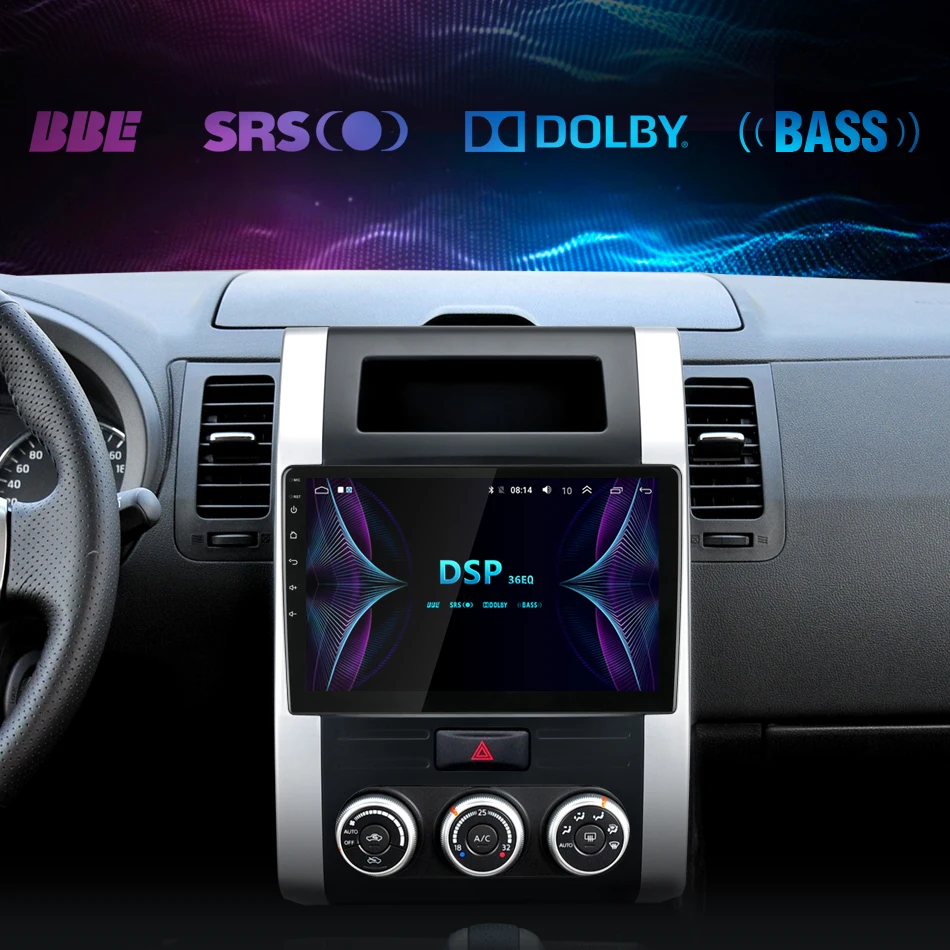 Cheap 10" 2G+32G Car Radio Multimedia DVD Video Player Navigation GPS Android 8.1 4G For Nissan X-Trail T32 T31 Qashqai 2 din DSP RDS 4