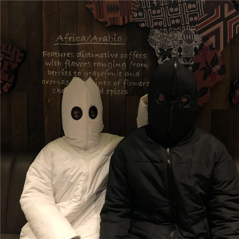 

Douyin Celebrity Style Clothes Funny Bread down Jacket Cotton-padded Clothes Women's 2018 New Style White Aliens Cotton-padded C