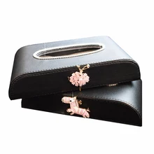 Блестящие стразы, автомобильная коробка для салфеток с милым рисунком зебры, бумажный чехол для полотенец, отличный подарок для женщин, аксессуары для салона автомобиля