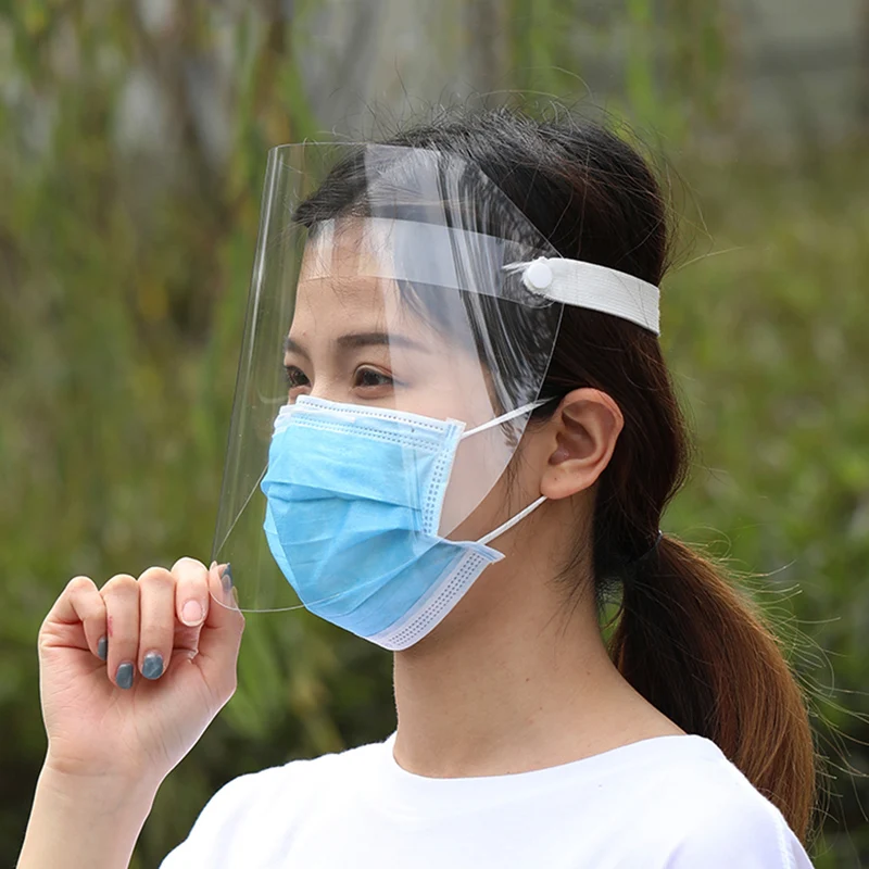 

5pcs Transparent Protection Mask Anti-shock Anti-splash Light weight Face Masks for daily kitchen cooking labor lab working