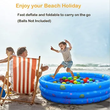 

1.3M Kiddie Pool Inflatable Swimming Pool For Kids Baby Toddler Child Summer Kid Water Toys Blow Up Pool Bath Tub Round Bottom