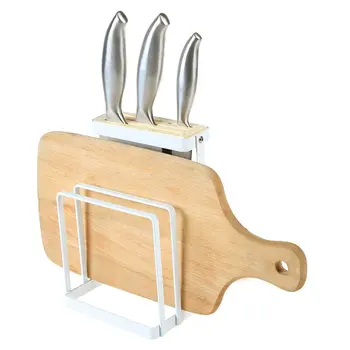 

Household Multi-function Knife Rack Cutting Board Tool Rack Wrought Iron Tool Holder