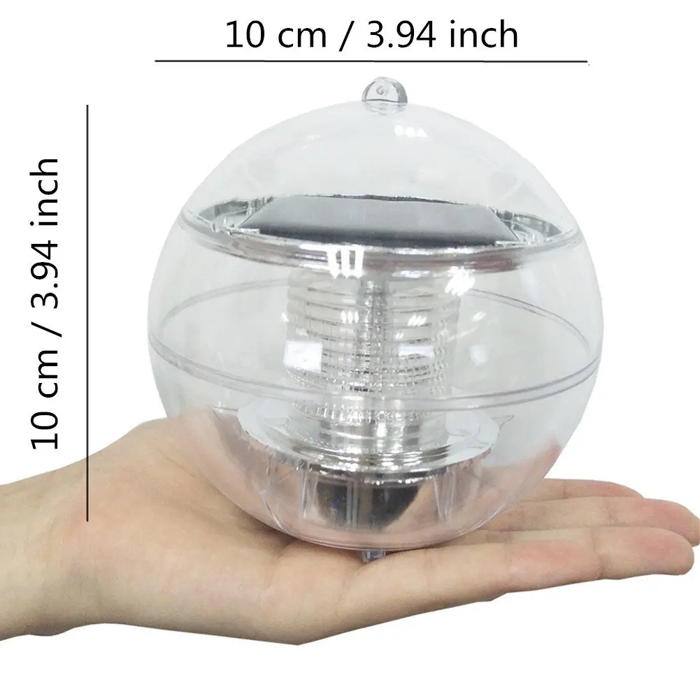 Solar Floating Light Color Changing LED Globe Water Drift  Night Light Garden Lansdscape Decorations Light for Swimming Pool