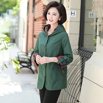 

L Autumn Short Windbreaker Coat Hooded Long Sleeve 2020 New Style Fashion