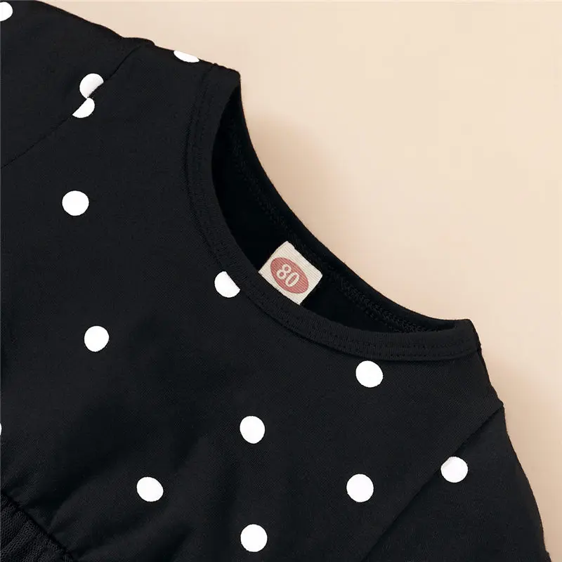 kids girl summer dress black tutu dress (10)