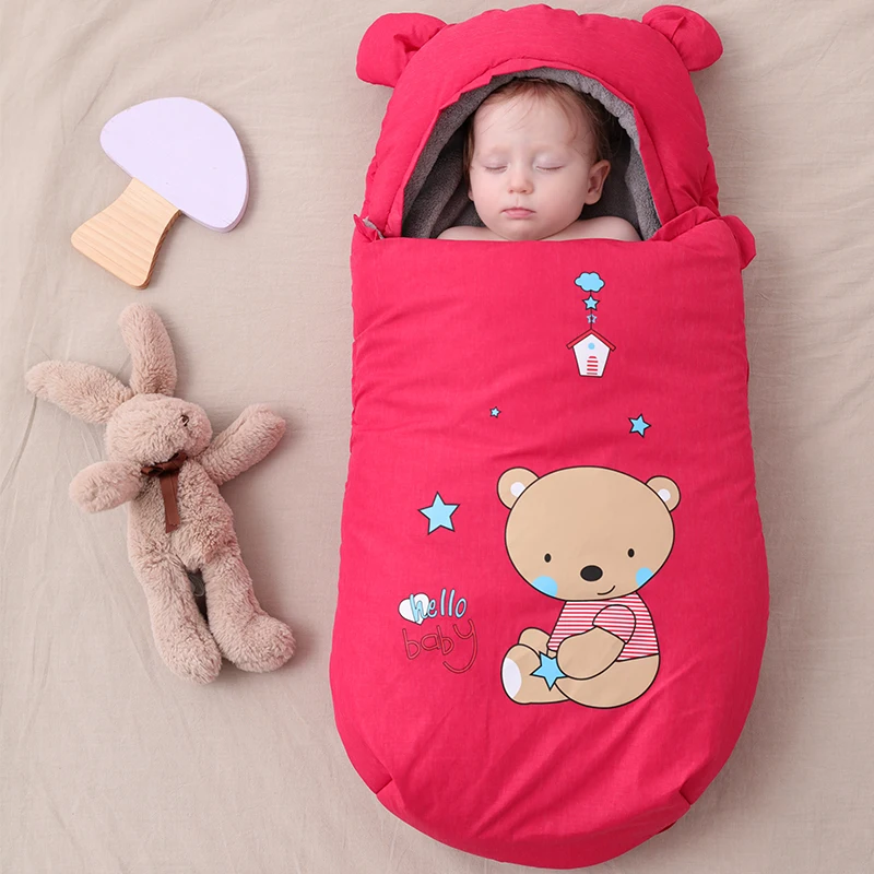 Детский спальный мешок зимний конверт для новорожденных спальный тепловой мешок хлопок детский спальный мешок в коляске инвалидные коляски
