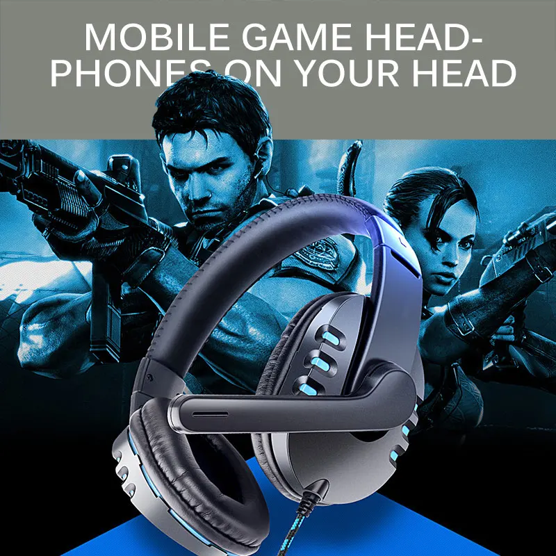 For Xbox One PC Phone Type C Headset For PS4 Gaming Headset Stereo Sound Headphone 3 5mm Gaming Headset With Mic Volume Control